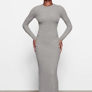 Skims Crewneck Maxi Dress
